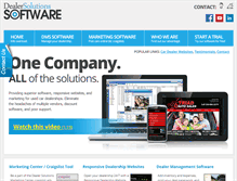 Tablet Screenshot of dealersolutionssoftware.com